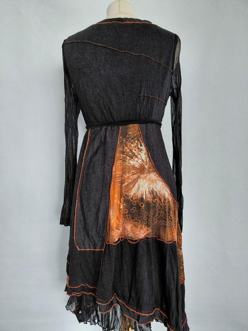 Long sleeve dress with petticoat, M, C Fait pour vous Paris