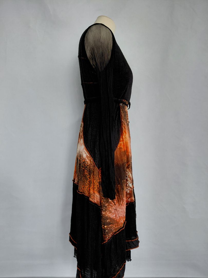 Long sleeve dress with petticoat, M, C Fait pour vous Paris