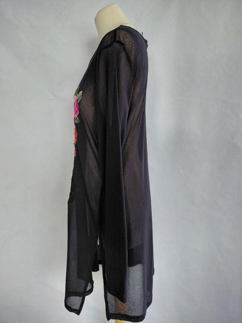 See-through long-sleeve top, XL, INC International Concepts