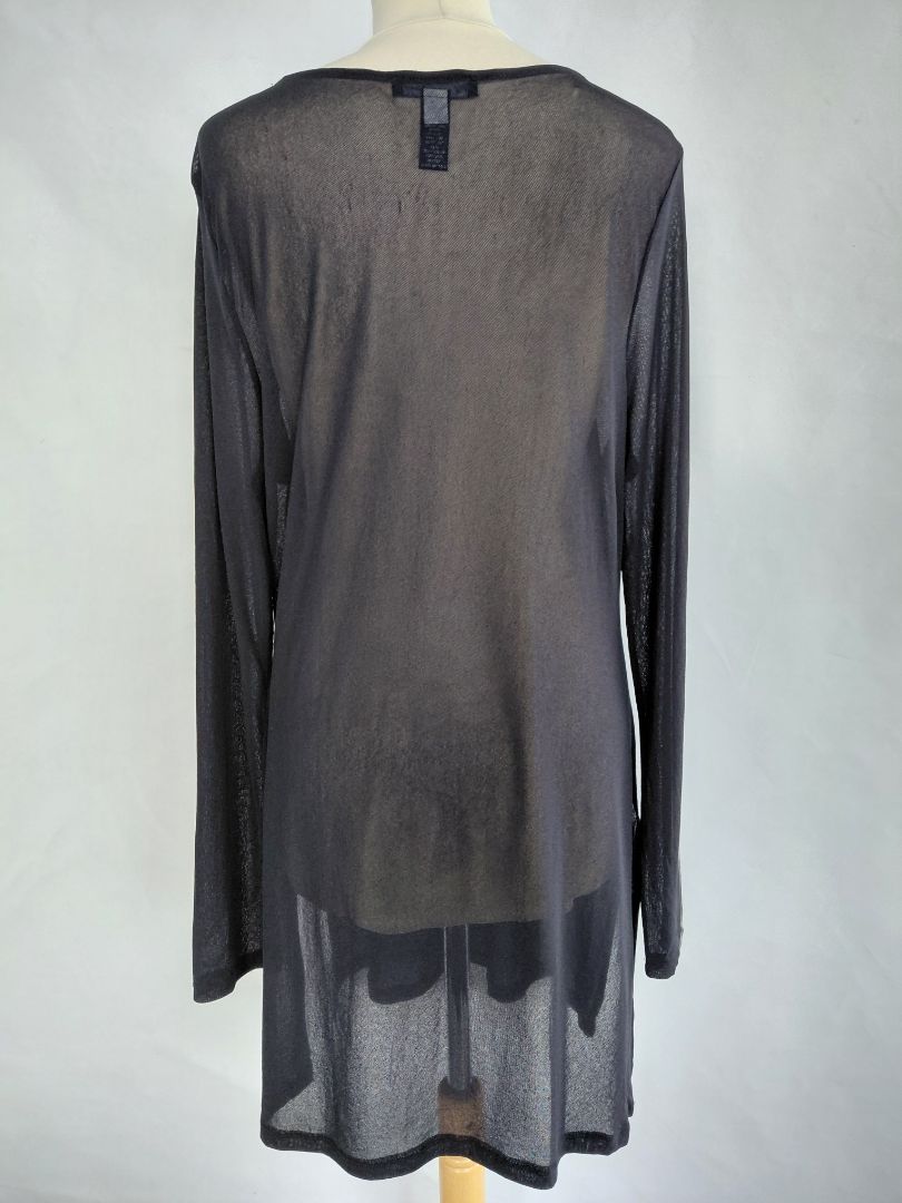 See-through long-sleeve top, XL, INC International Concepts