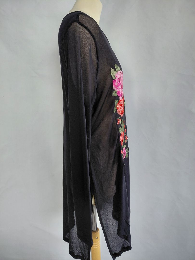 See-through long-sleeve top, XL, INC International Concepts
