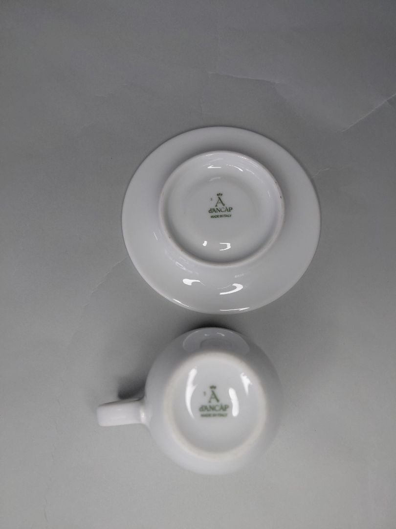 Espresso cup with saucer, d´Ancáp Made in Italy