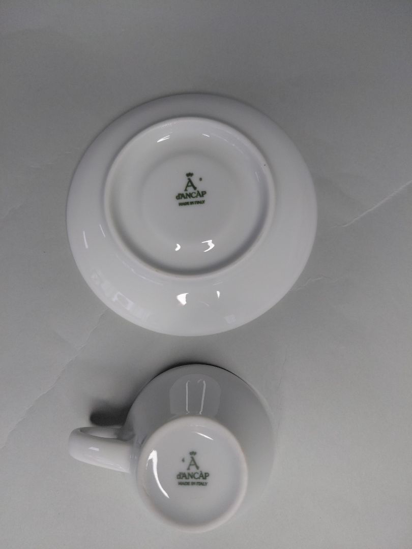 Espresso cup with saucer, d´Ancáp Made in Italy