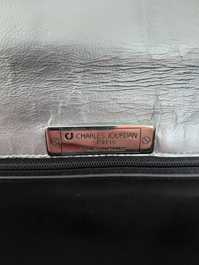 Vintage suede purse (ca.1995), St. Charles Jourdan