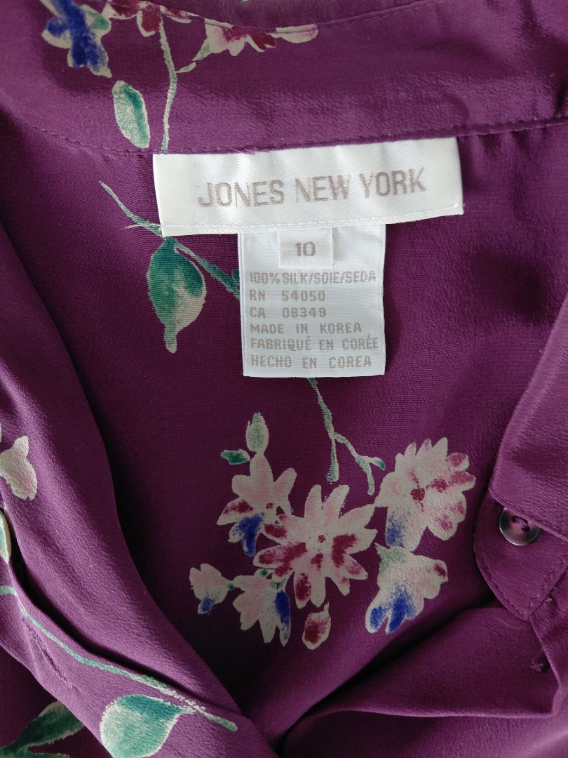 Shirt 100% silk, EUR 42, Jones New York