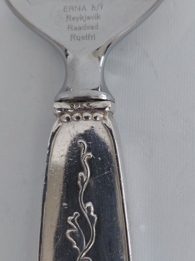 Bottle opner by Guðlaugur Magnússon (925S silver and stainless steel), Erna h/f