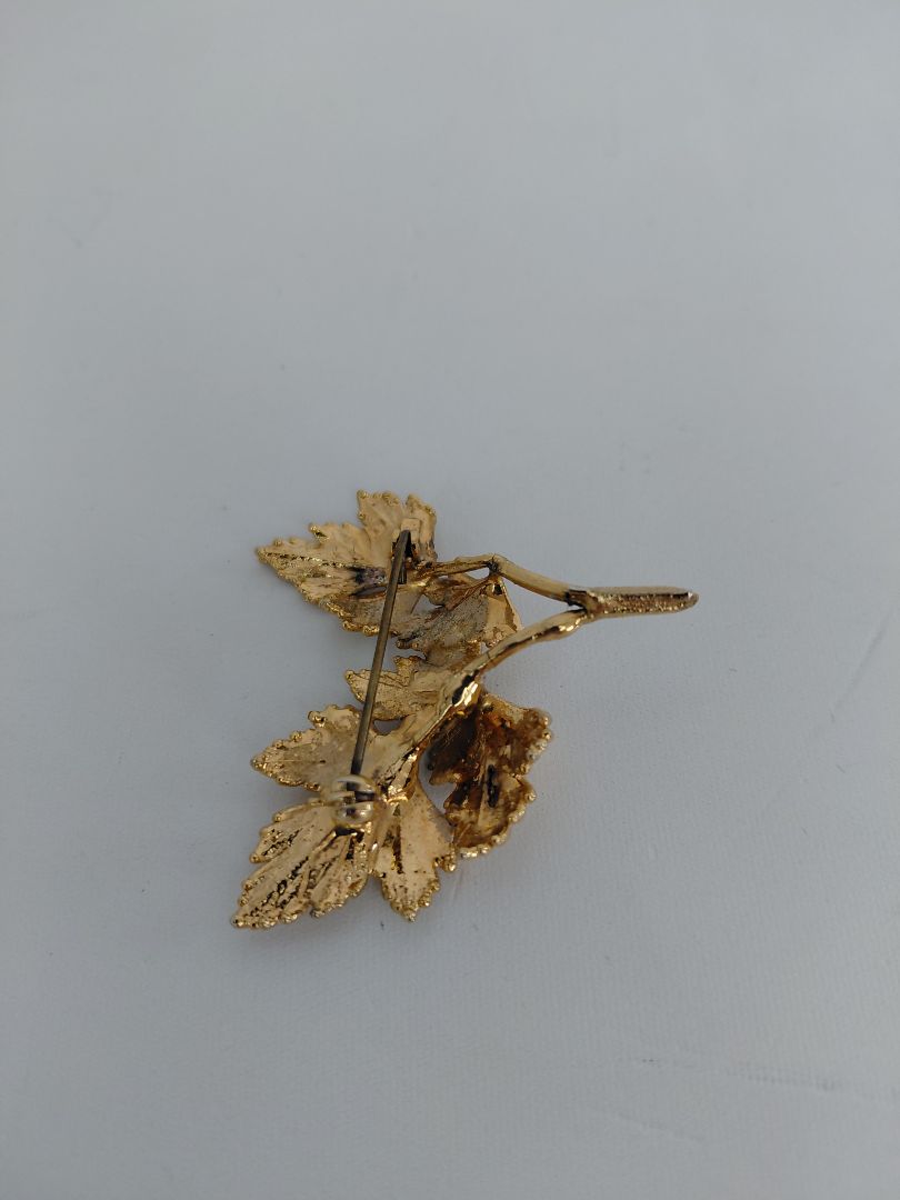 Earrings and 2 pins, Flora Danica of Copenhagen