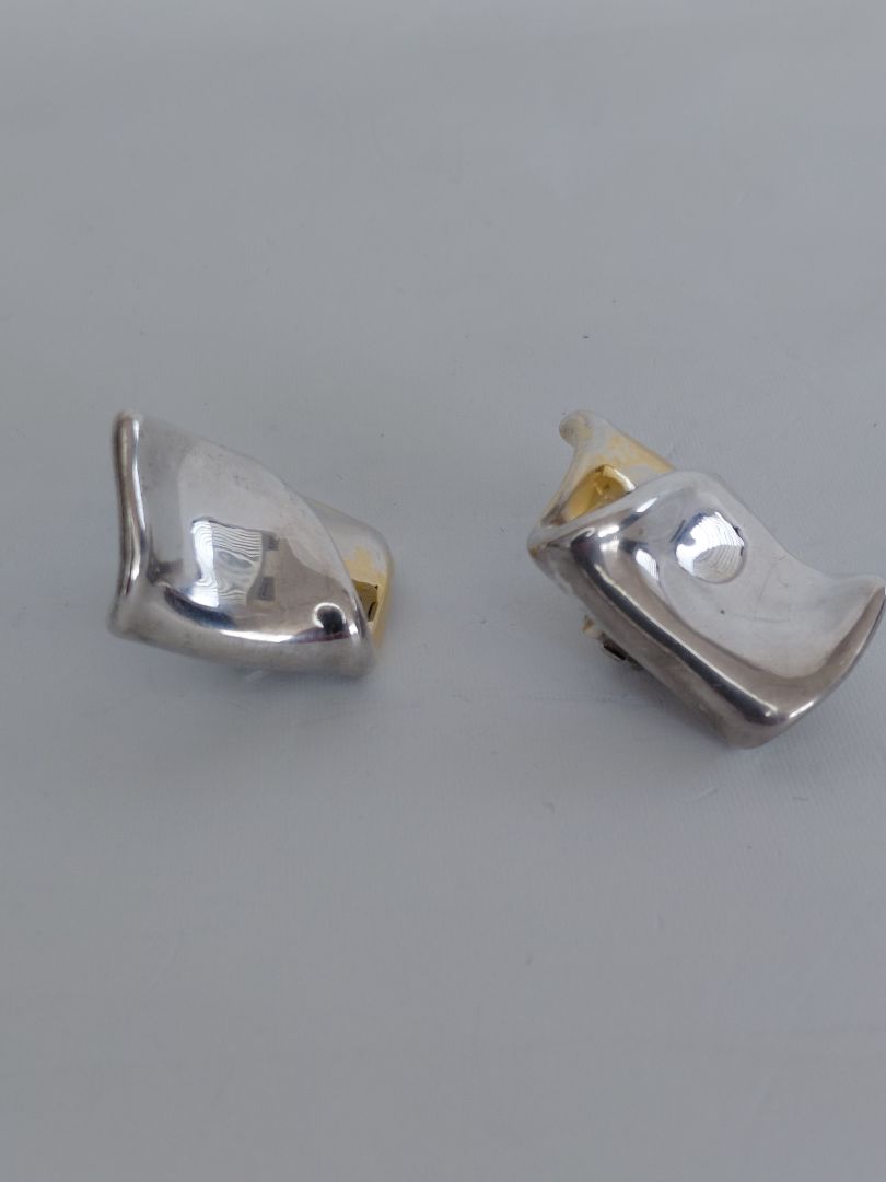 Vintage earring clip (1992, Silver, Meba Kringlanni