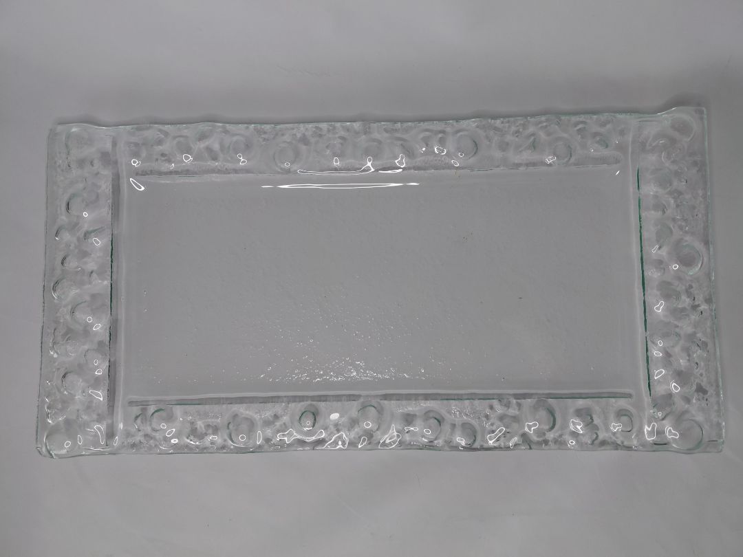 Large glass tray