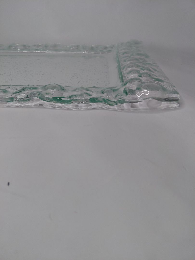 Large glass tray