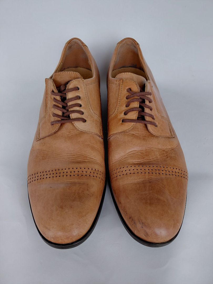 Brown leather shoes, EUR 42