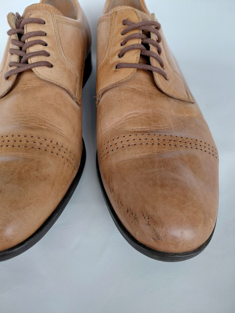 Brown leather shoes, EUR 42