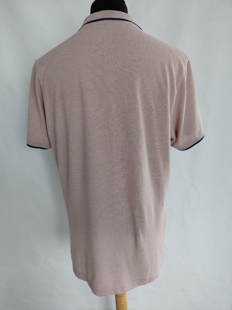 Pale pink golf polo shirt, XL