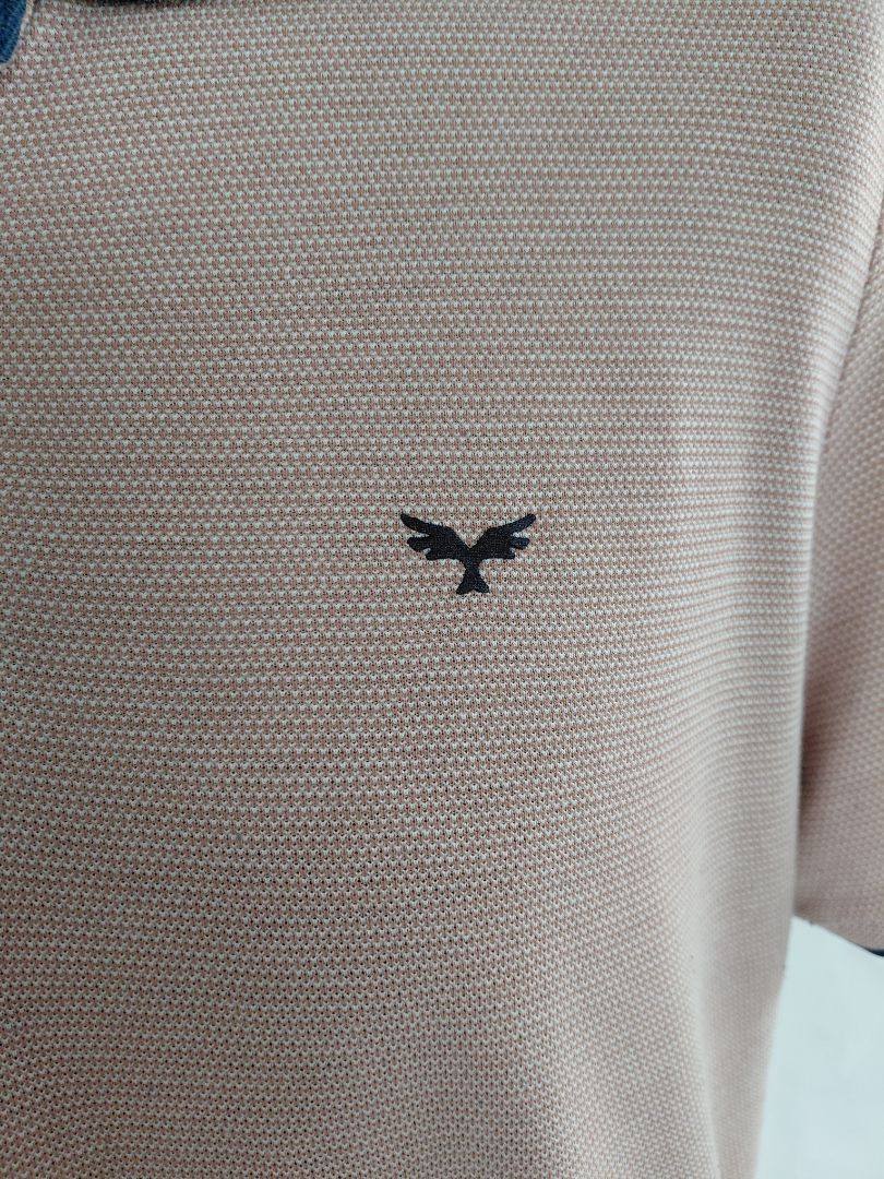 Pale pink golf polo shirt, XL