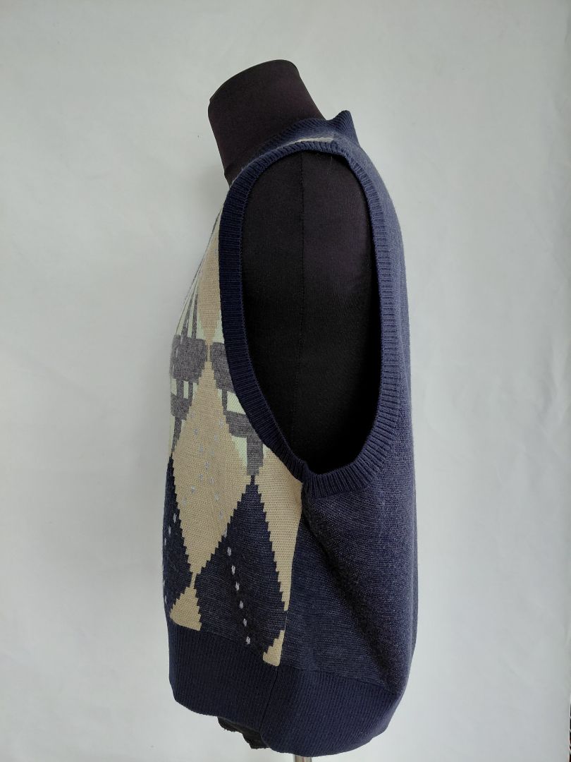 Knitted waistcoat, S, Croquis
