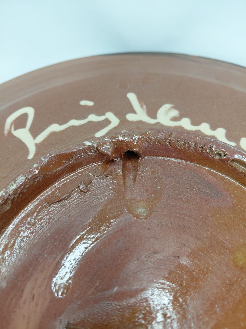 Vintage large clay plate/plate (ca 1960), Puigdemont