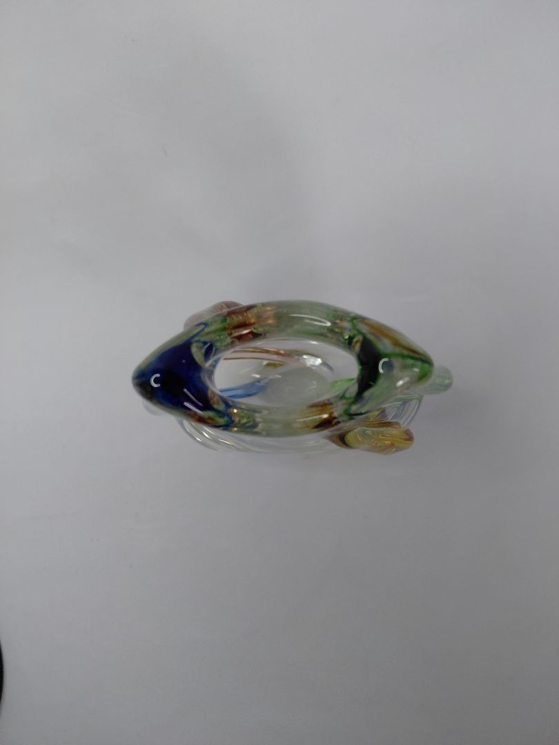 Vintage blómavasi (1950-1960), Frantisek Zemek fyrir Mstisov Glassworks