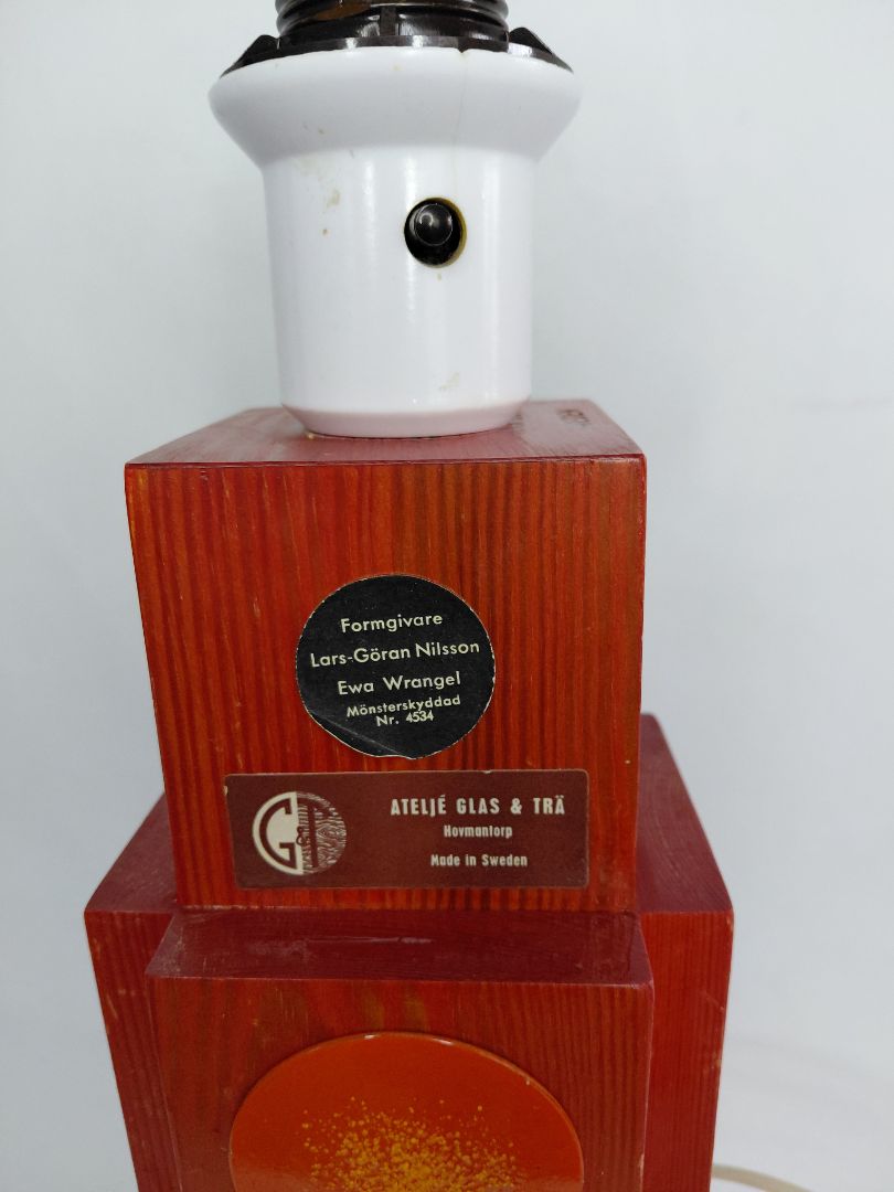 Vintage table lamp pattern 4534 (1970s), Lars-Göran Nilsson, Ewa Wrangel