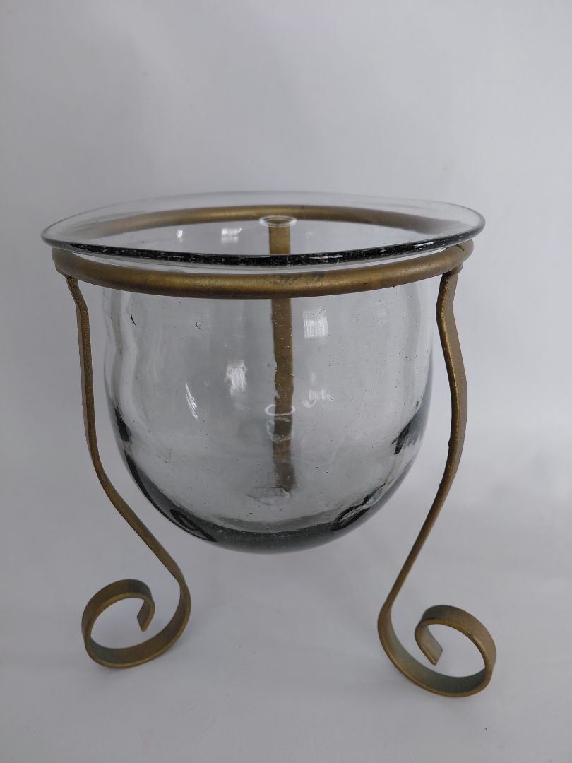 Vintage kopar kertastjaki (h23 cm)