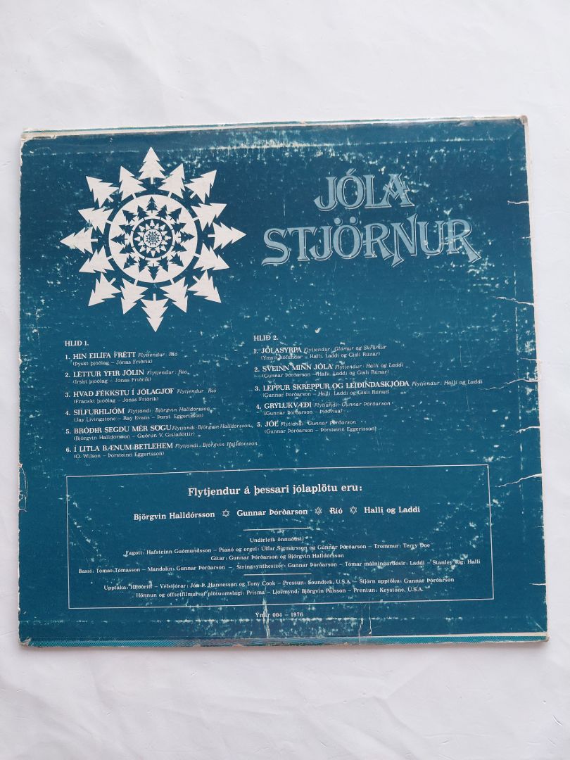 Christmas stars, Björgvin Halldórsson, Gunnar Þórðarsonm Río, Halli and Laddi