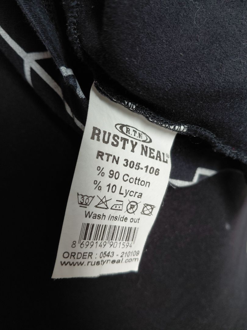 Stuttermabolur "Live for free", S, Rusty Neal