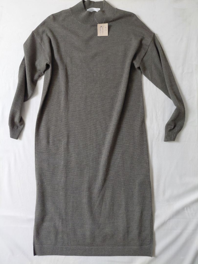 Síðerma ullar kjóll (peysukjóll), M, Rosemunde Copenhagen