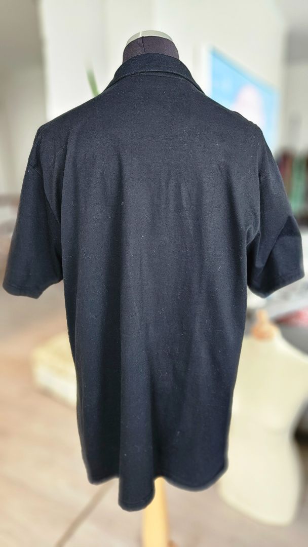 Black golf polo shirt, XL