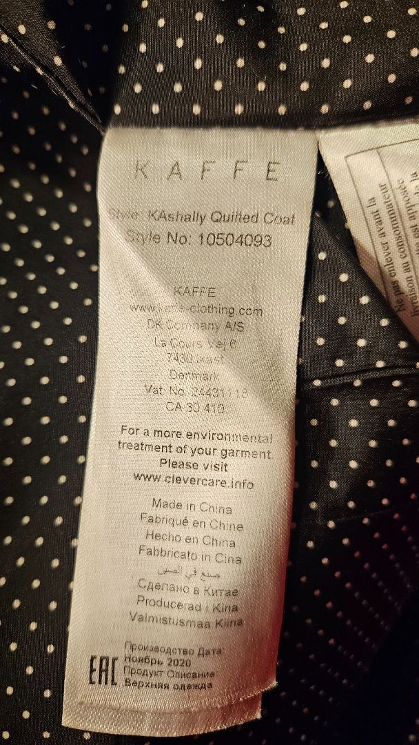 Navy blue lightweight long coat*, EUR 44, Kaffe