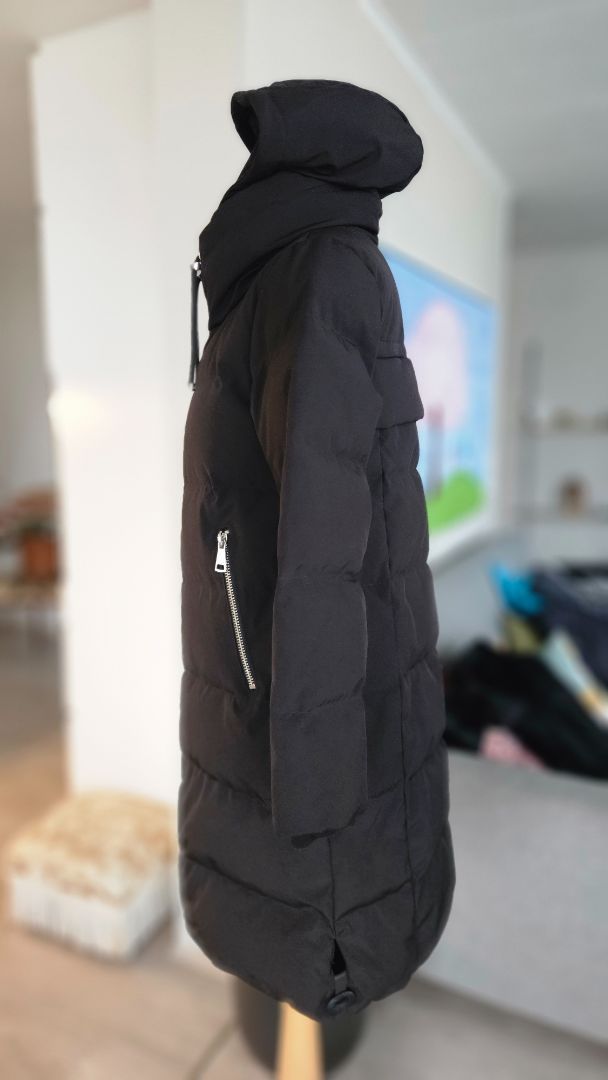 Síð dúnúlpa, S, DKNY