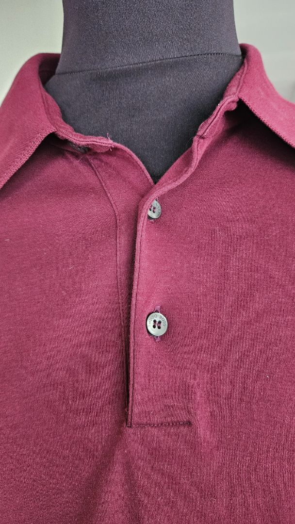 Long sleeve Pima Cotton polo shirt, XL, Boss