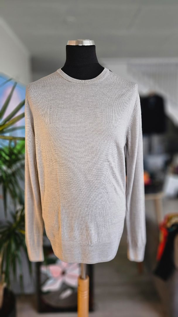 Ullar & silki peysa, XL