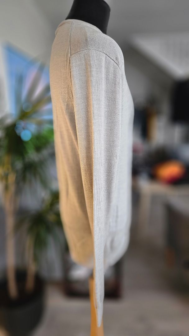 Ullar & silki peysa, XL