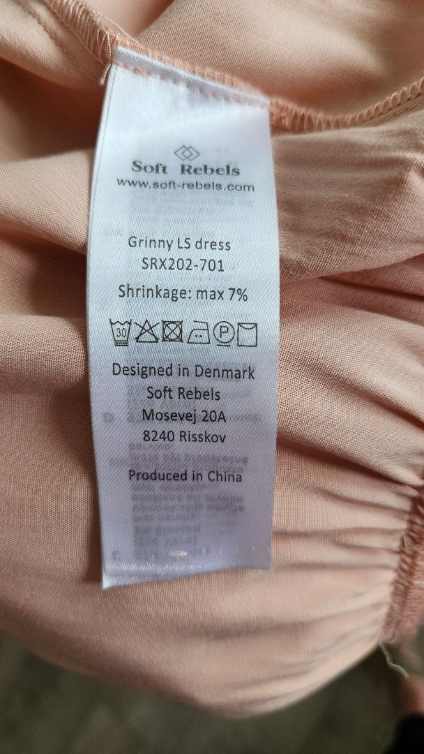 Long sleeve oversize dress, SM, Soft Rebels