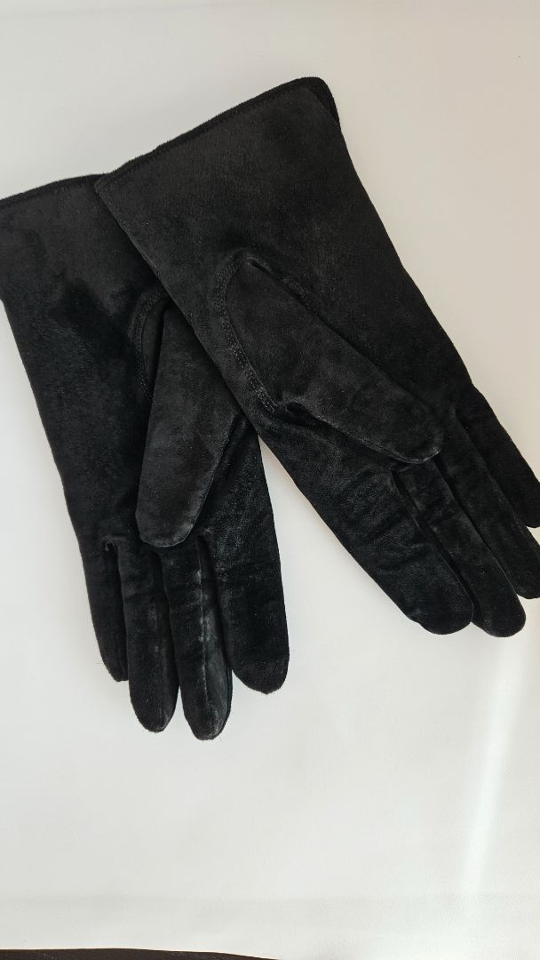 Suede gloves, M