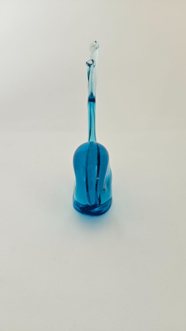 Vintage glass whale, Murano glass