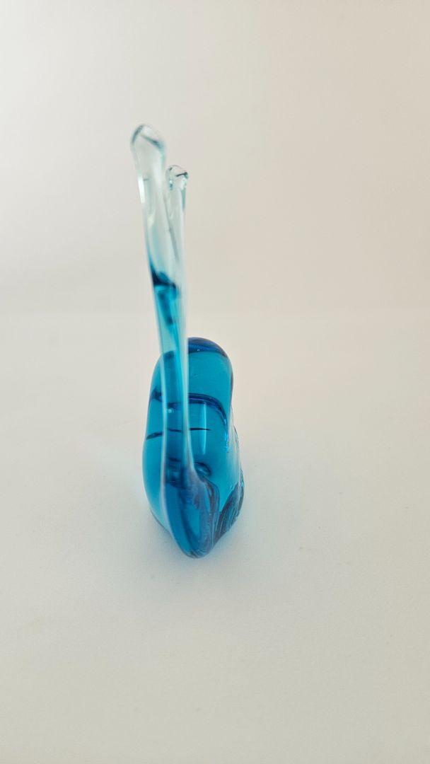 Vintage glass whale, Murano glass