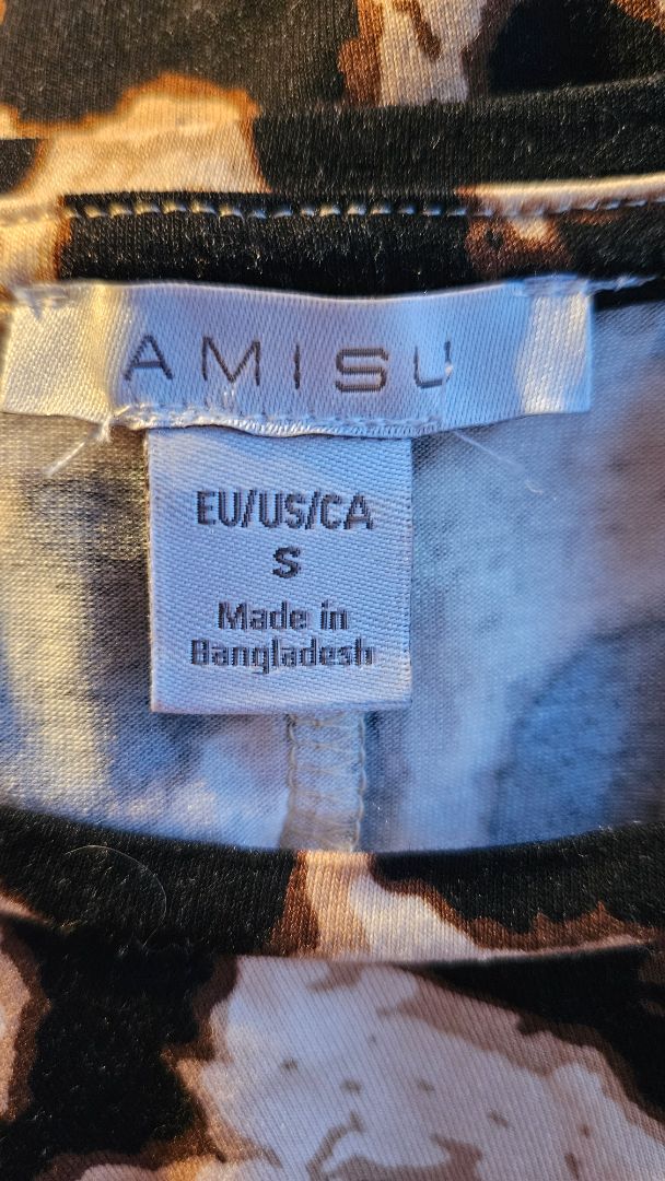 Stuttermabolur, S, Amisu