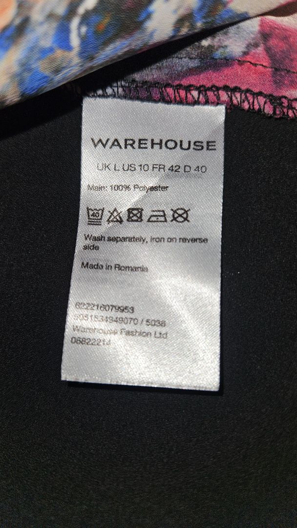 Stutterma blússa, L, Warehouse