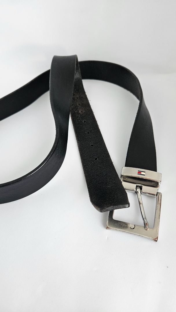 Leður belti, 128 cm, Tommy Hilfiger