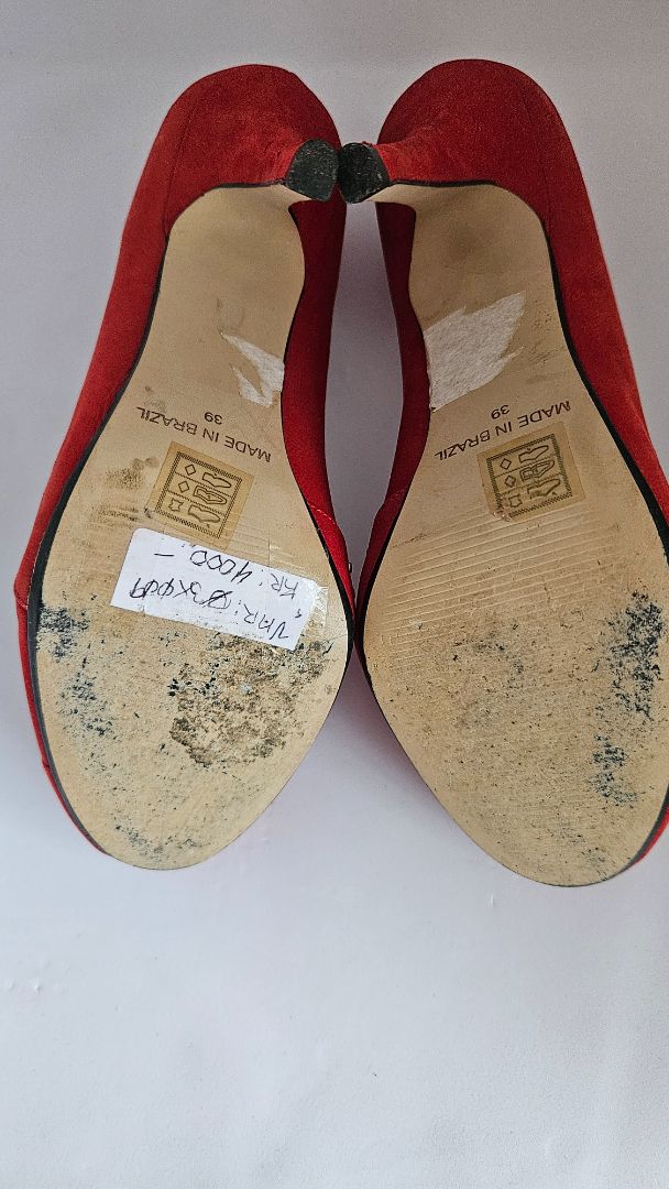 Leður hælaskór, 10 cm hæll, EUR 39, TOPSHOP