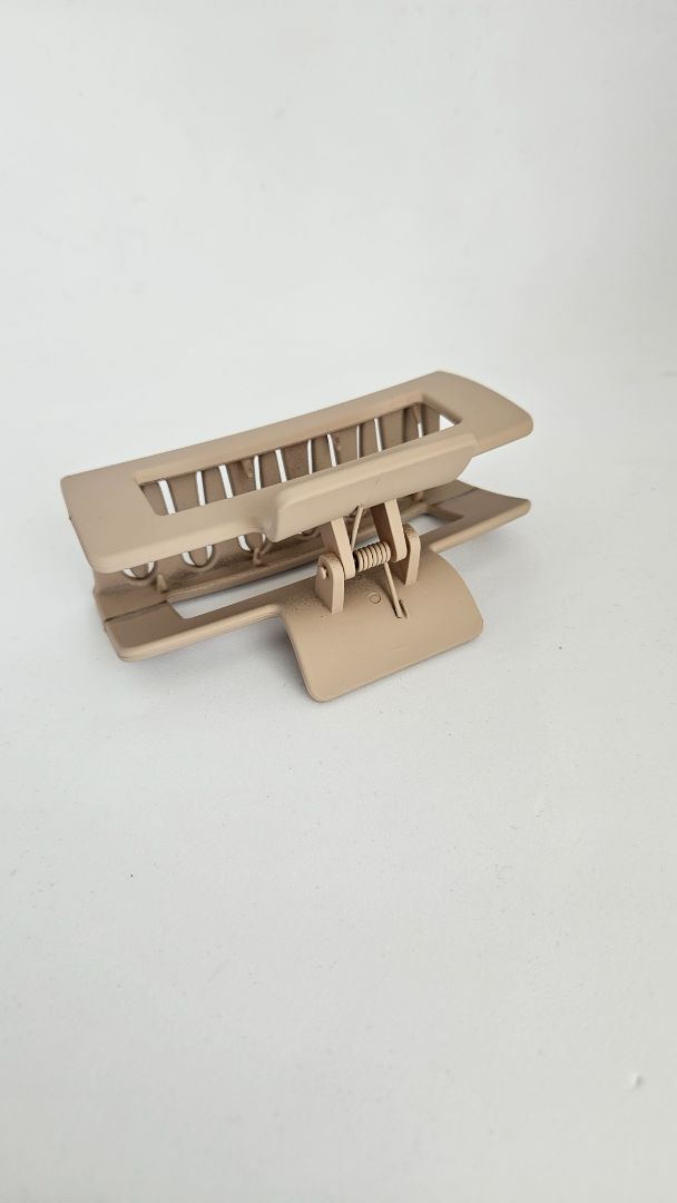 Large hair clip (Beige), 10 cm