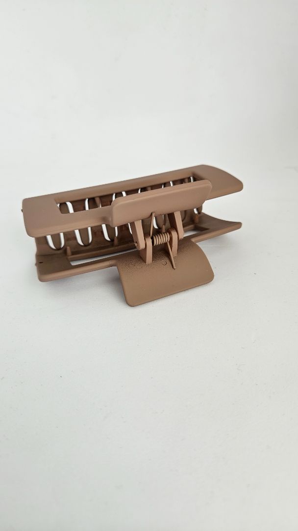 Large hair clip (Brown), 10 cm
