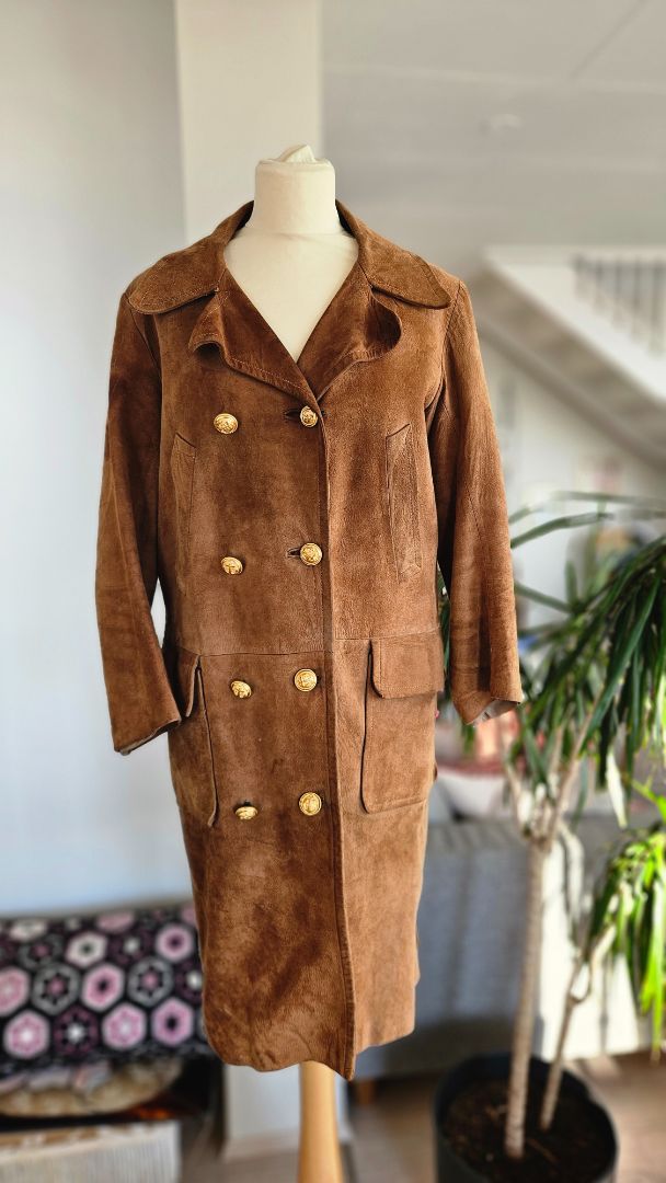 Vintage suede coat (1964), M