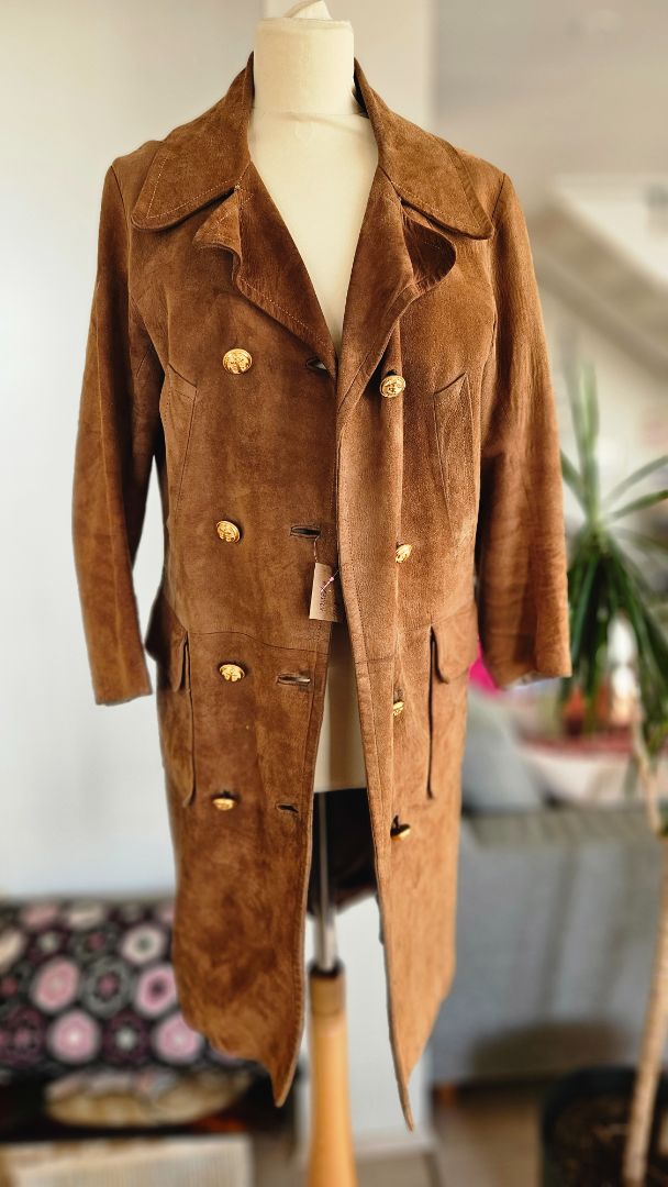 Vintage suede coat (1964), M