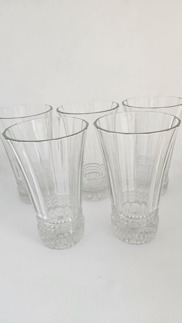 Krystal vases Victoria pattern no. 6 (16 cm), Crystal D´arques