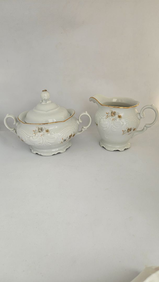 Vintage milk and sugar jug, Wawel Poland