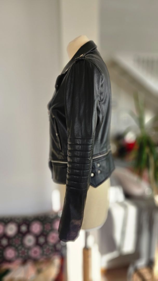 Faux leather jacket, M, Zara