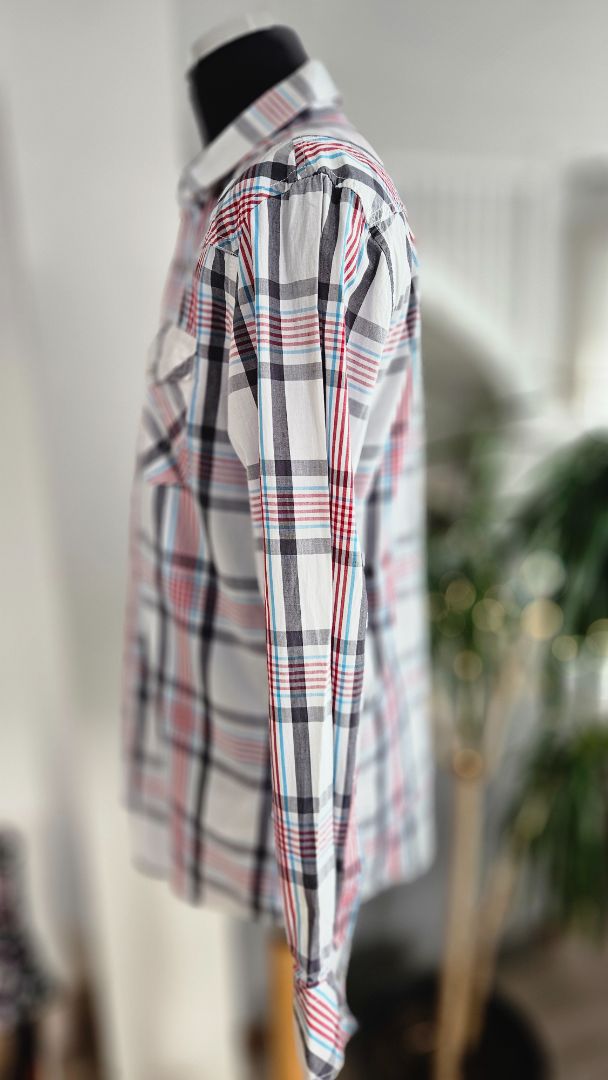 Checkered shirt (cowboy style), L, Smith & Jones