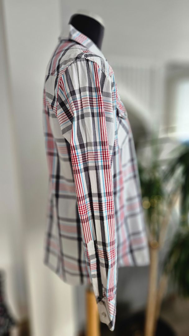 Checkered shirt (cowboy style), L, Smith & Jones