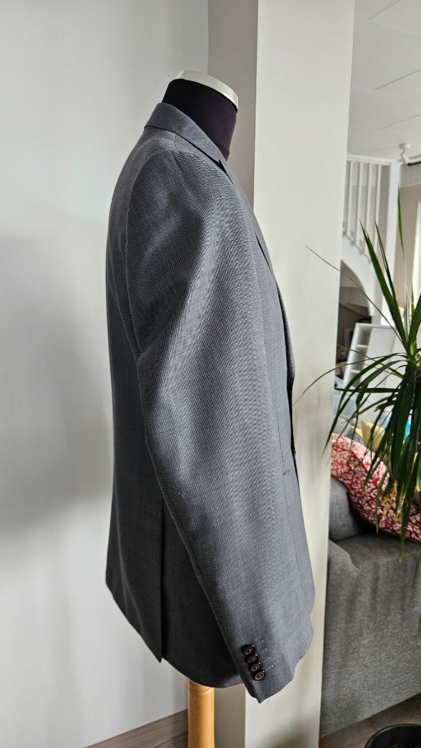 Gray blazer Slim fit, 52, Dressman